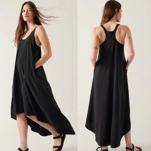 Athleta Presidio High Dress Olive Green size Small tank dress Summer Sun dress